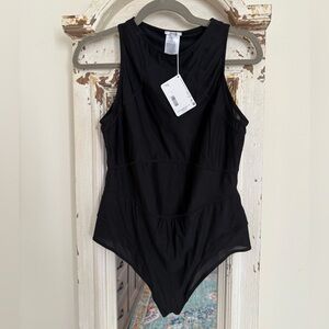 NWT Wolford Classic Black Bodysuit Size Medium